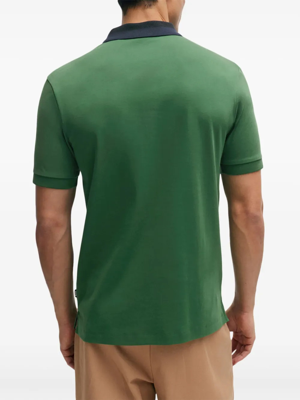 BOSS Katoenen poloshirt met logo-reliëf 348