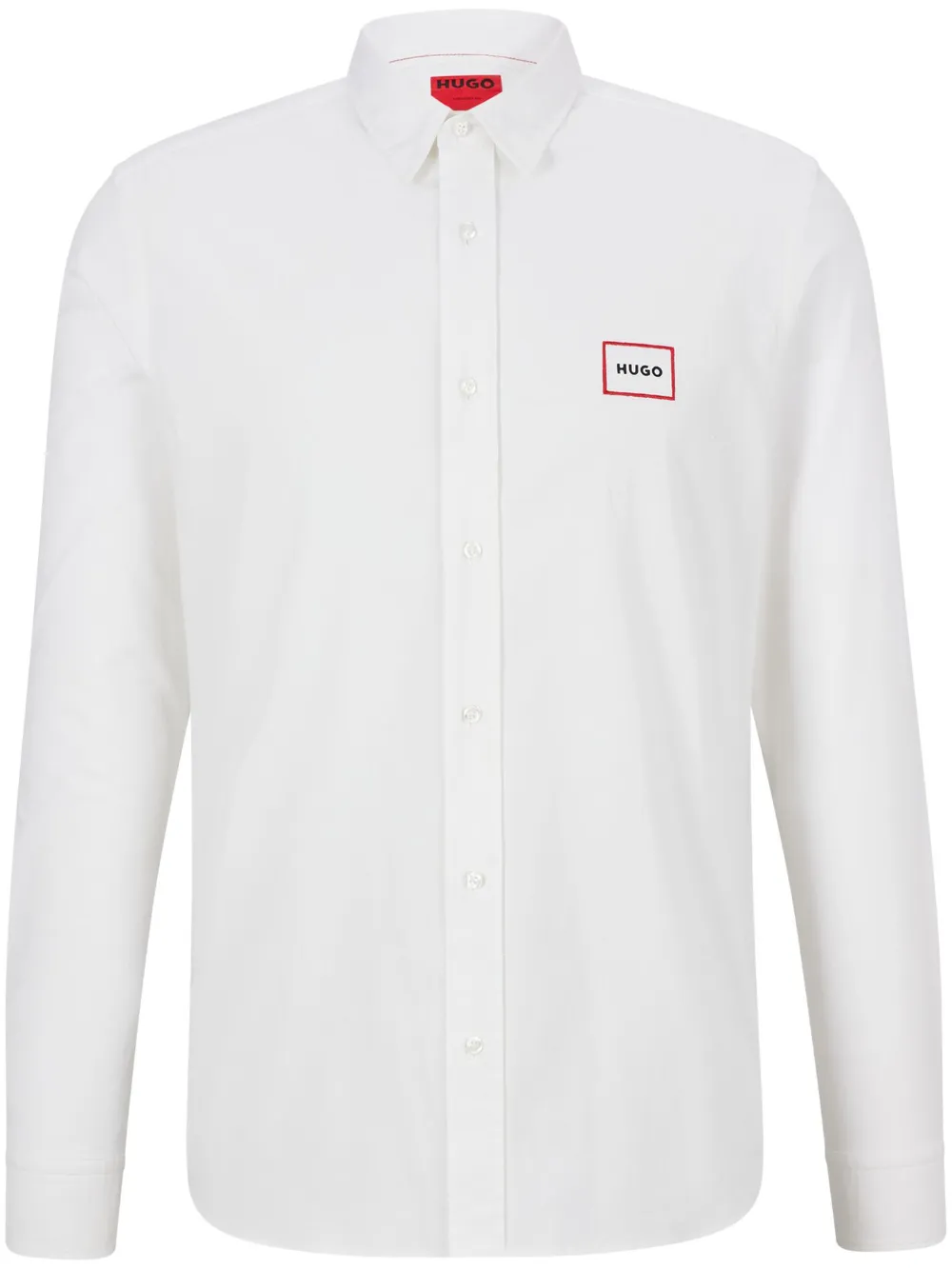 HUGO Camisa com estampa de logo | Branco | Image 1
