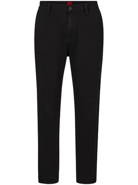 HUGO straight-leg cotton trousers