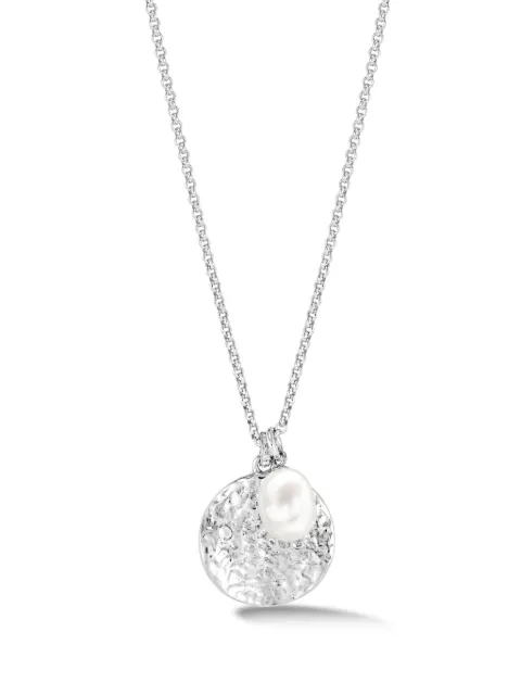 DOWER AND HALL Hammered Disc necklace