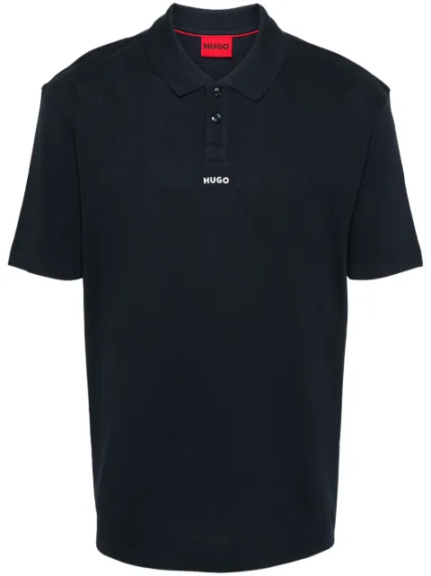 HUGO playera tipo polo con logo estampado