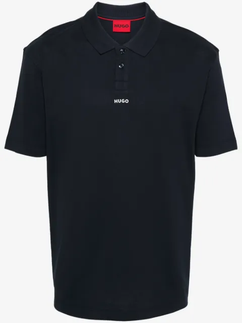 HUGO playera tipo polo con logo estampado