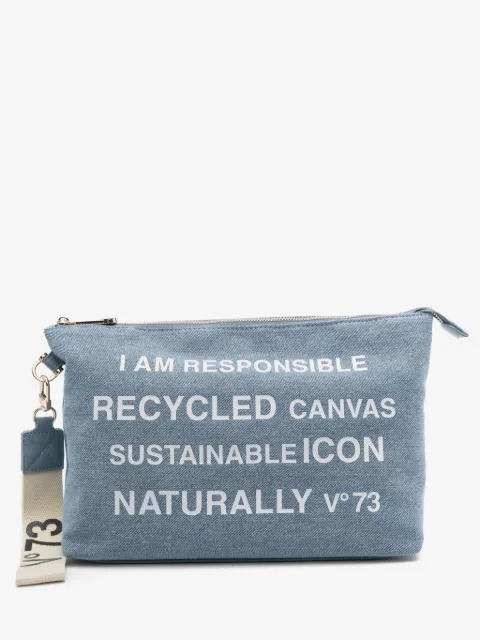 V°73 Beauty denim makeup bag