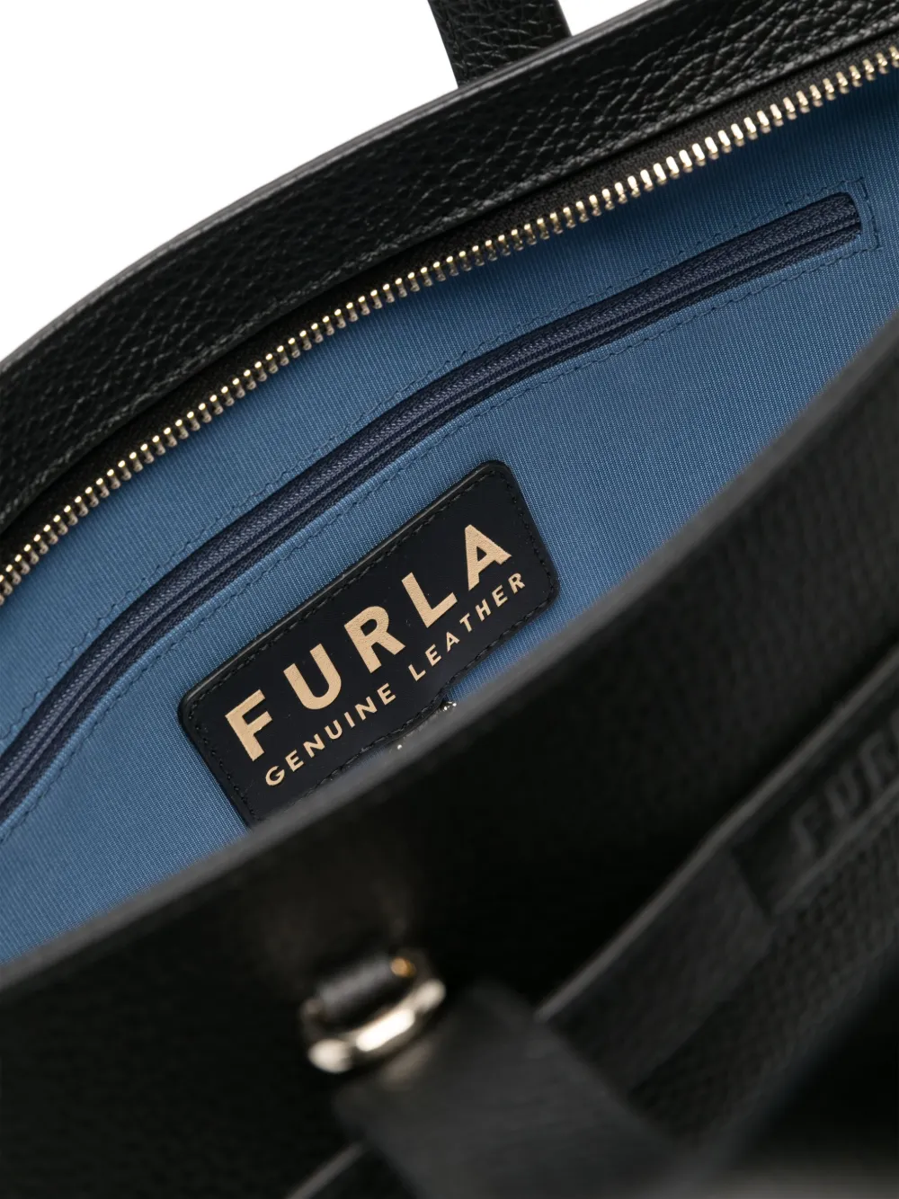 Furla Leren shopper Zwart