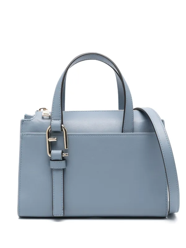 Furla Nuvola Boston Tote Bag Blue FARFETCH AU