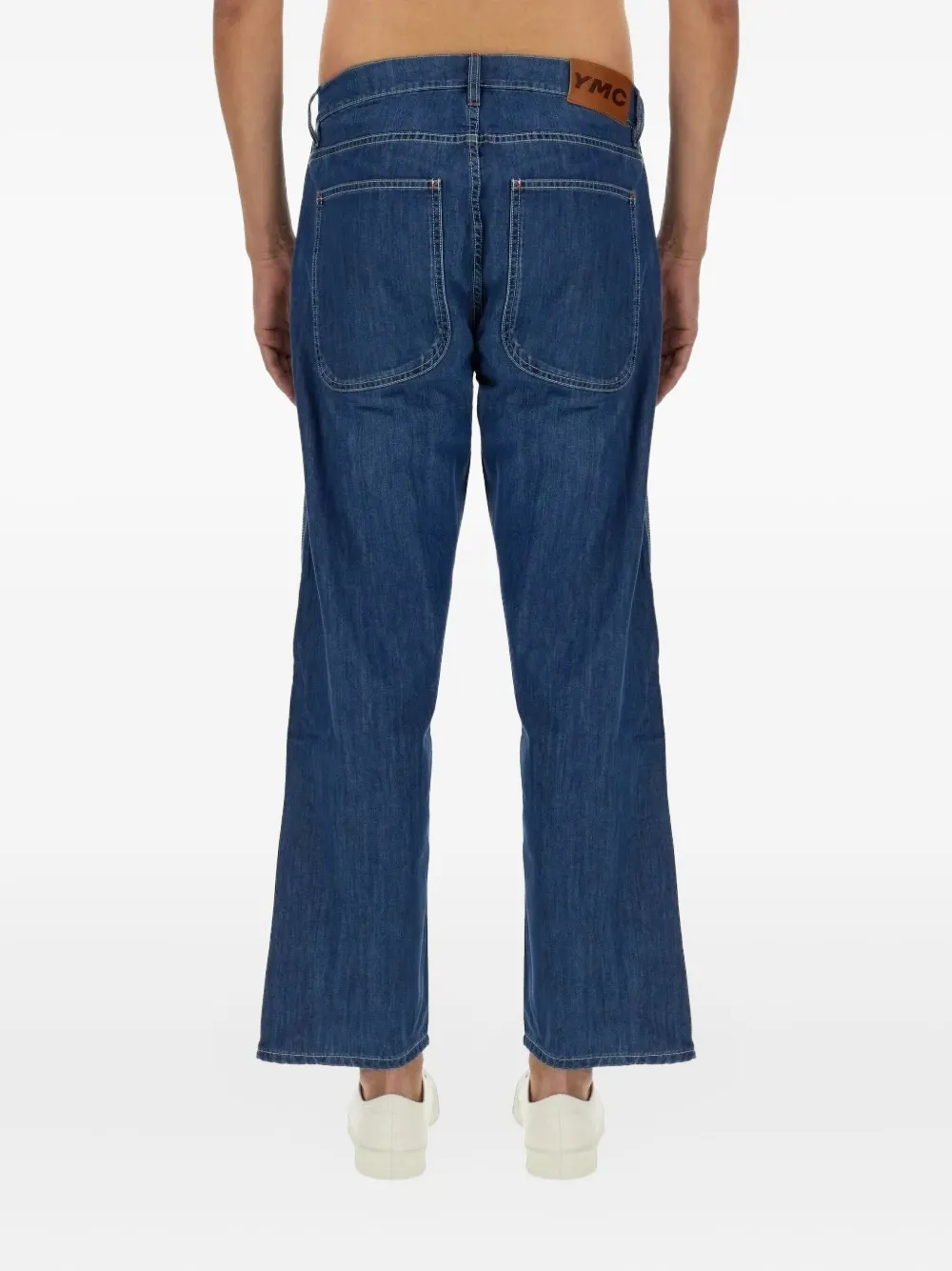 YMC Jeans met vijf zakken Blauw