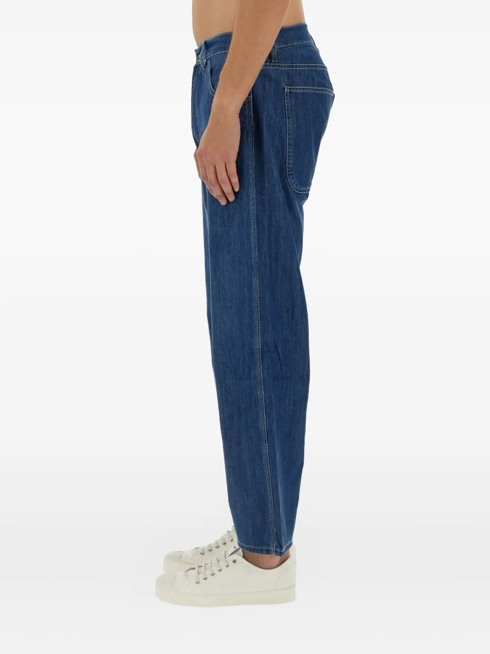 YMC Jeans met vijf zakken Blauw