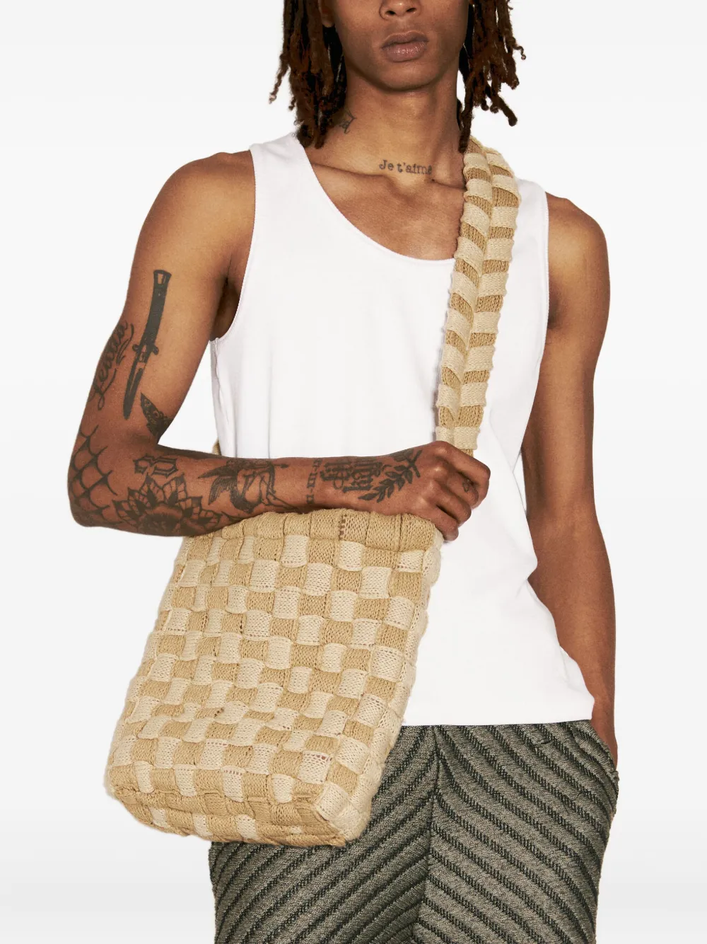 Isa Boulder Accountant schoudertas Beige