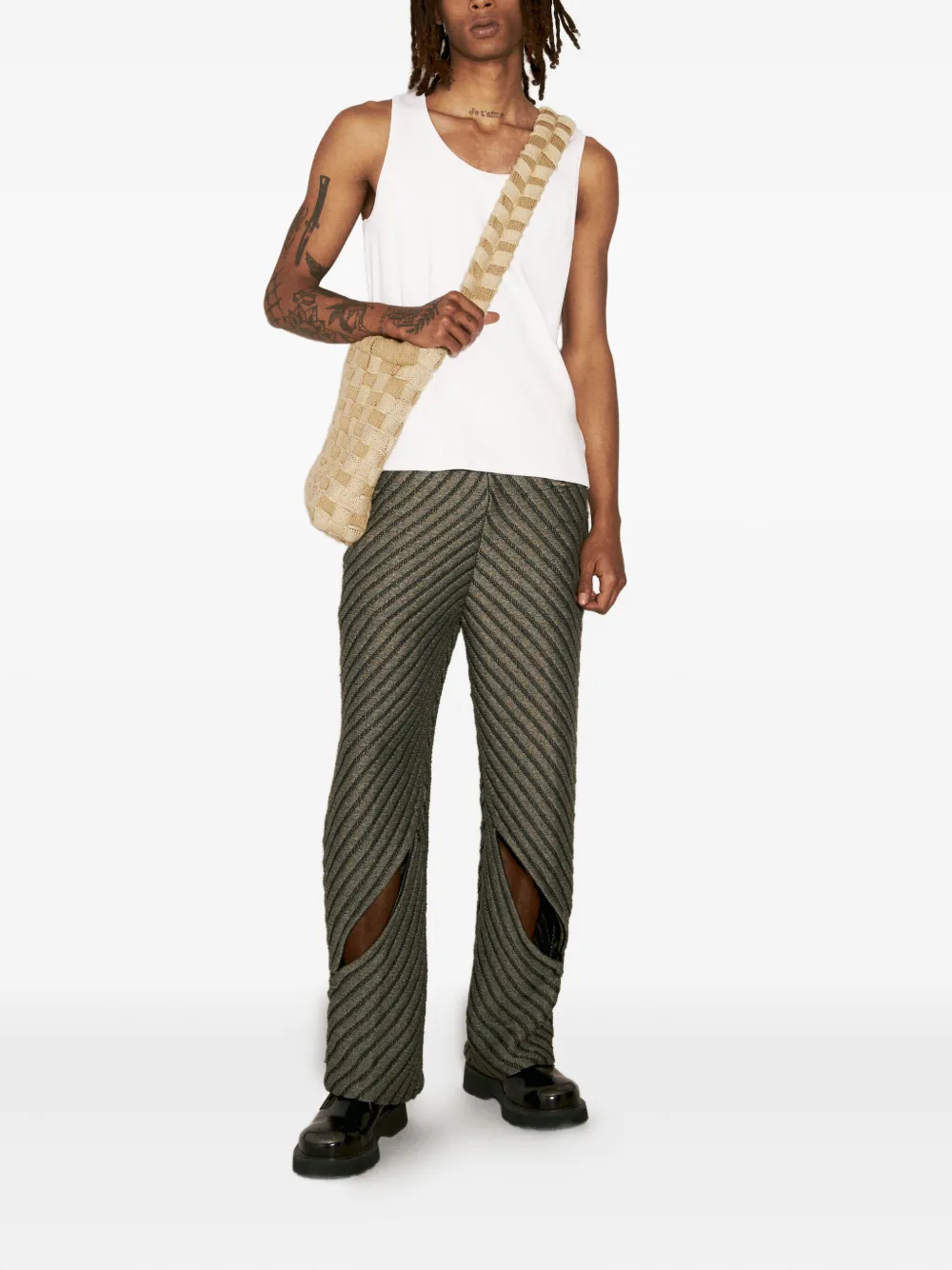 Isa Boulder Accountant schoudertas Beige
