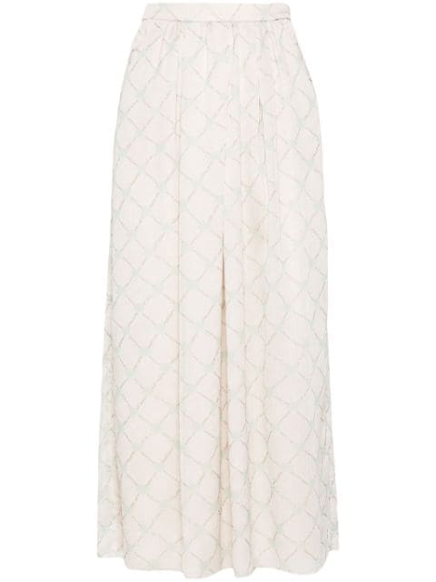 Emporio Armani falda con estampado abstracto