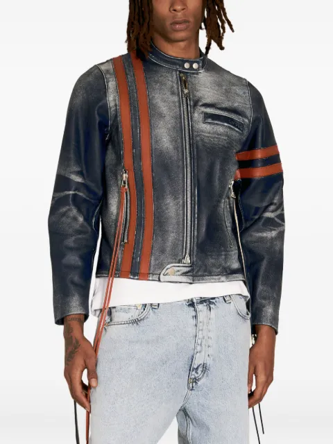 EYTYS stripe-detail leather jacket