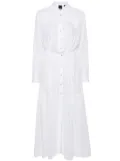 PINKO Dolce Vita maxi shirt dress - White