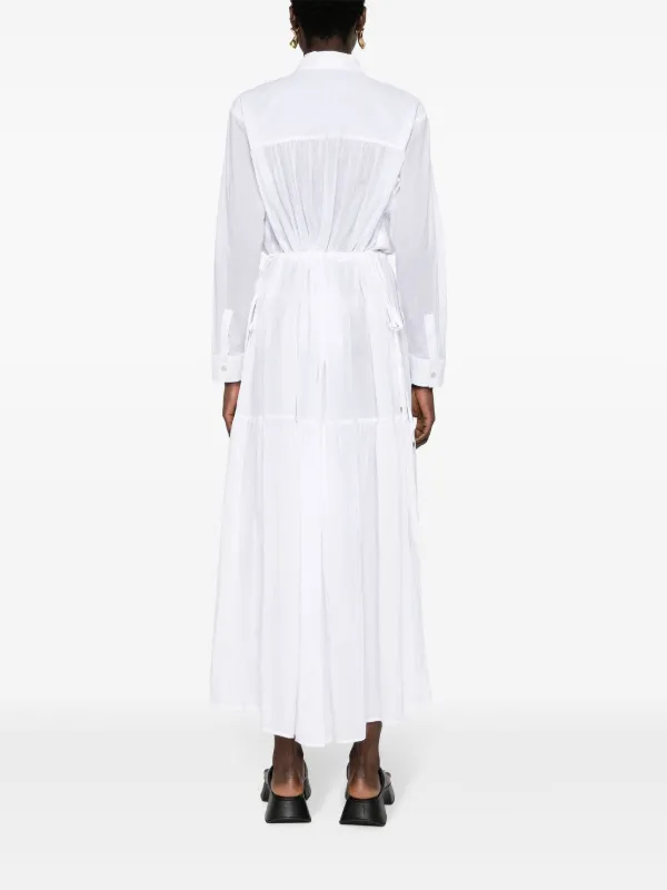 PINKO Dolce Vita Maxi Shirt Dress | White | FARFETCH