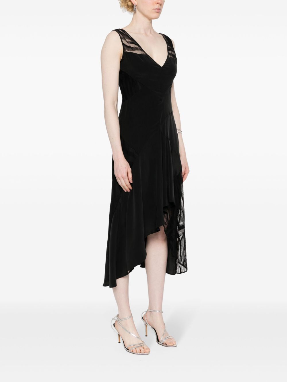 Shop Iro Judya Asymmetric-design Dress In Black