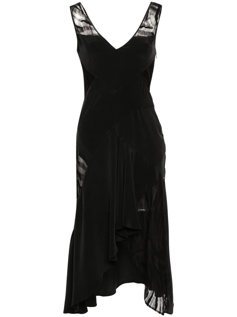 IRO Judya asymmetrische jurk Zwart