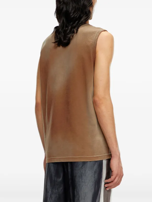 Diesel Oval D-plaque Tank Top | Brown | FARFETCH