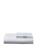 Thom Browne stripe-detail duvet (set of three) (270cm x 320cm) - White
