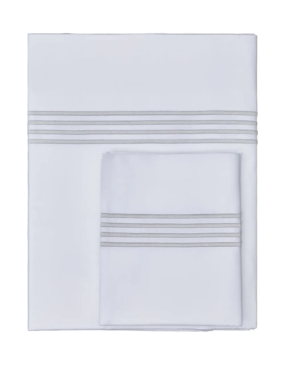 Thom Browne 4-bar Sheet Set (240cm X 305cm) In White