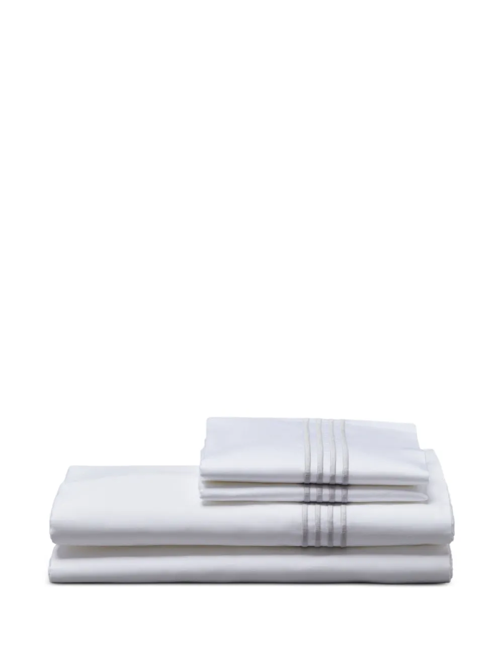 Thom Browne 4-Bar sheet set (240cm x 305cm) | White | Image 1