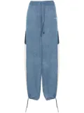 AMIRI drawstring chambray track pants - Blue