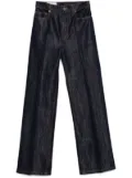 Casablanca lurex-detail straight-leg jeans - Blue