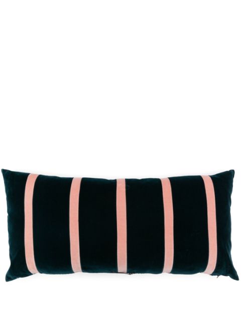 Christina Lundsteen Pippa striped velvet cushion (40 x 80cm)