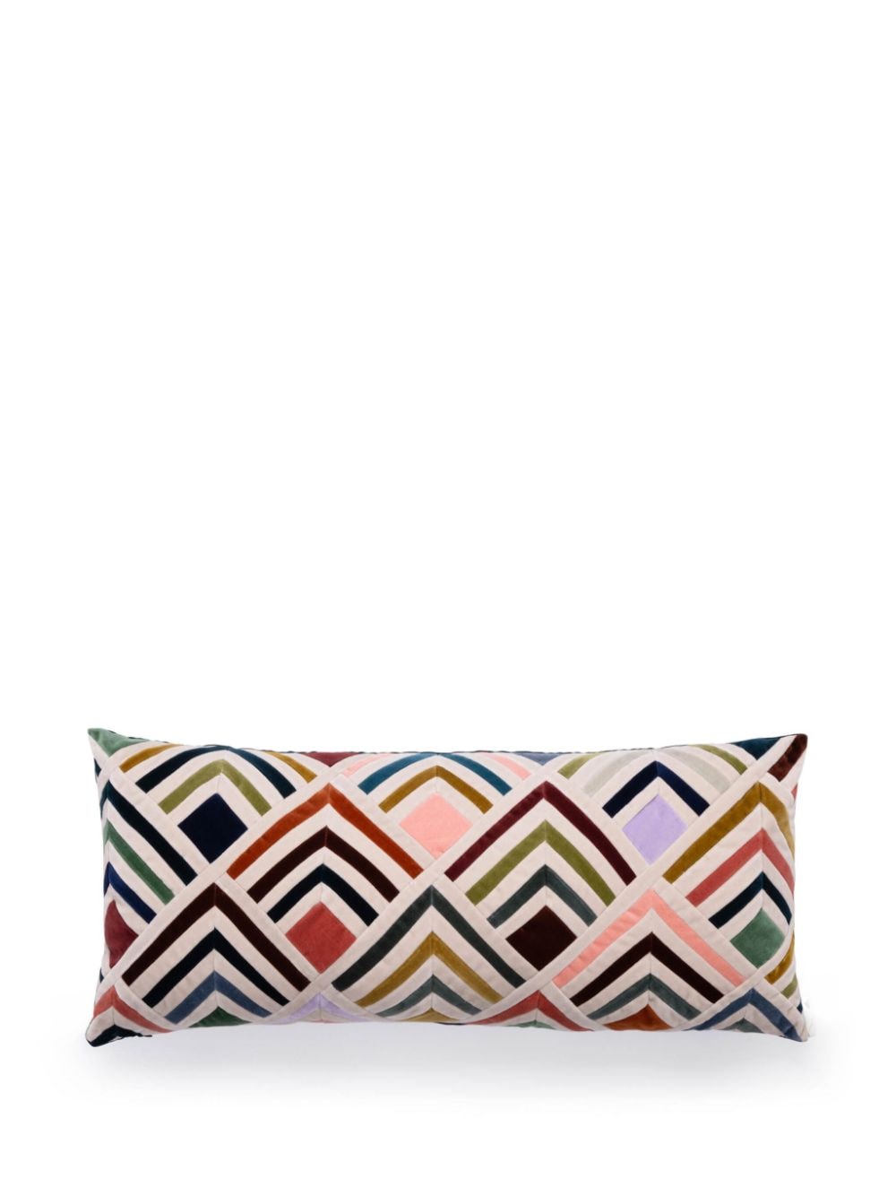 Christina Lundsteen Tallulah velvet cushion (40cm X 80cm) - Wit