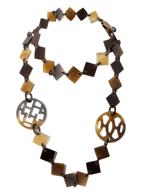 Hermes Lena lacquered necklace Women