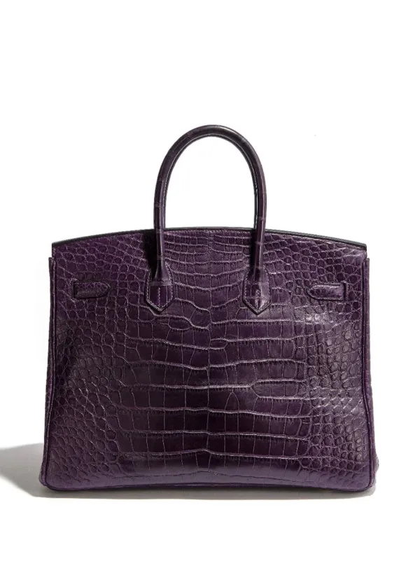 Hermès Pre-Owned Birkin 35 Handbag Purple FARFETCH UK