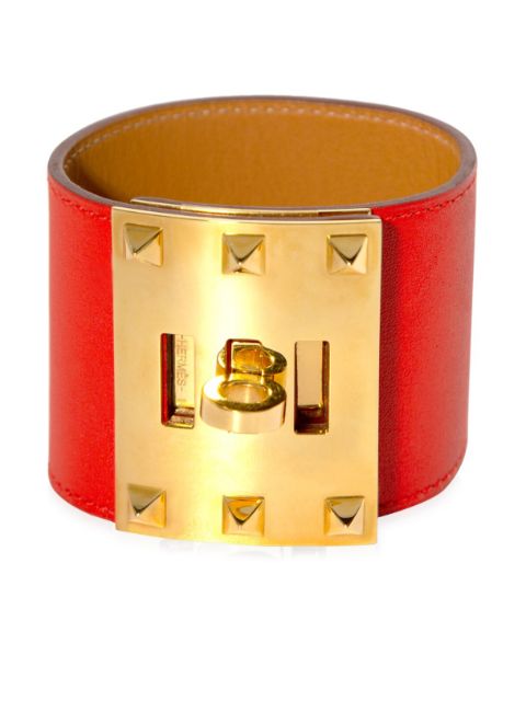 Hermes Kelly Dog leather bracelet Women