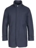 Norwegian Wool down-lined virgin-wool coat - Blue