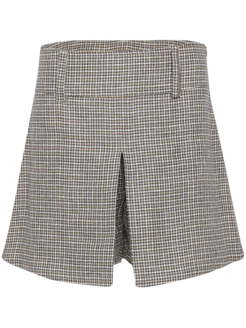 Brunello Cucinelli check-print shorts
