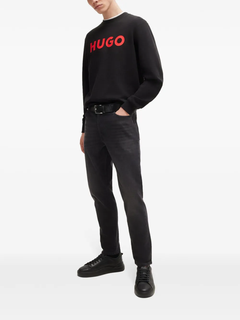 HUGO Moletom com estampa de logo | Agasalho | Image 2