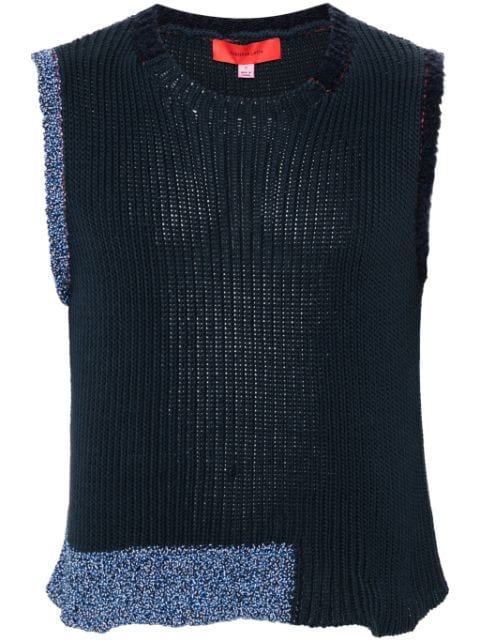 Eckhaus Latta Cinder ribbed-knit vest