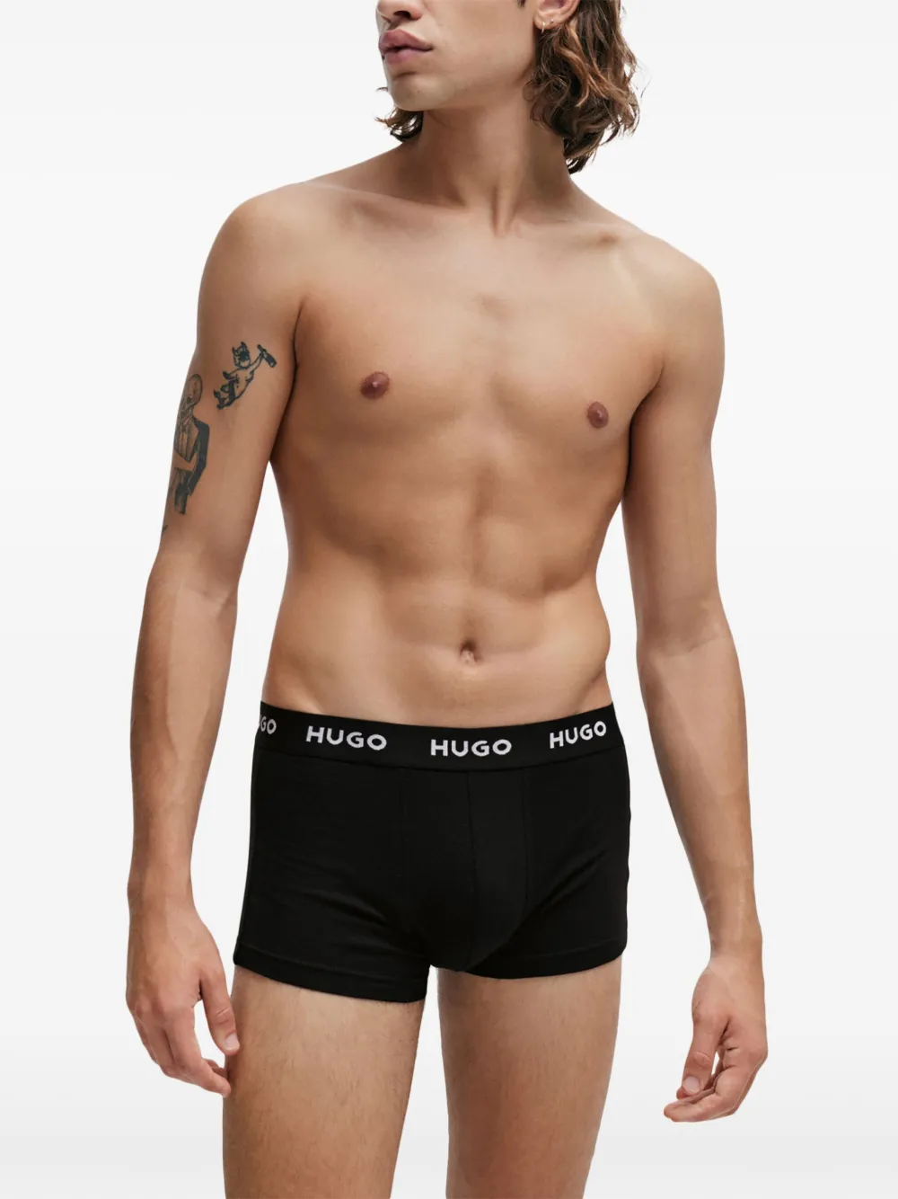 HUGO Kit 3 cuecas boxer com logo no cós | Image 2