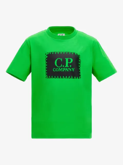 C.P. Company Kids playera con logo estampado