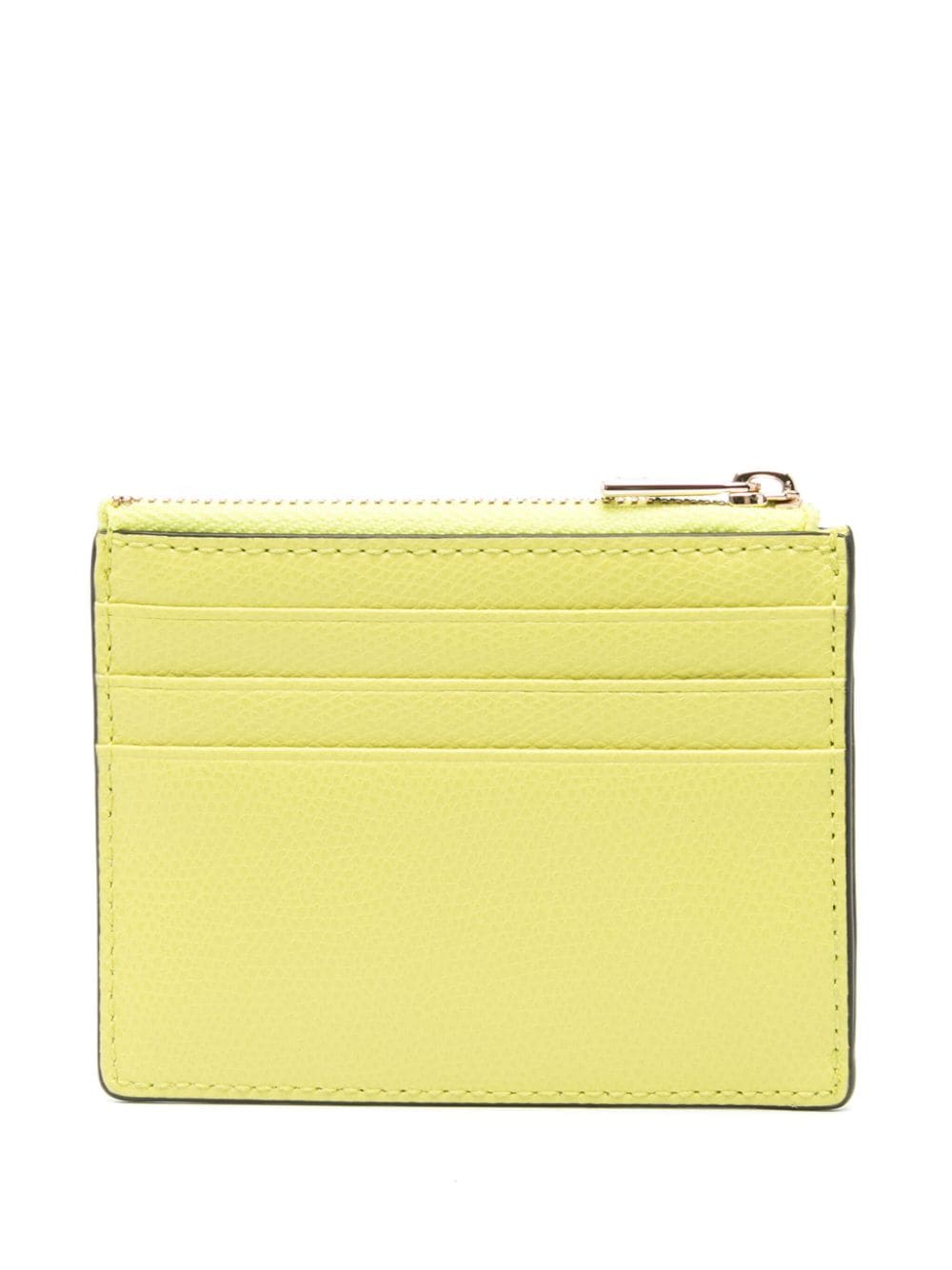 Shop Furla Camelia Leather Cardholder In Yellow