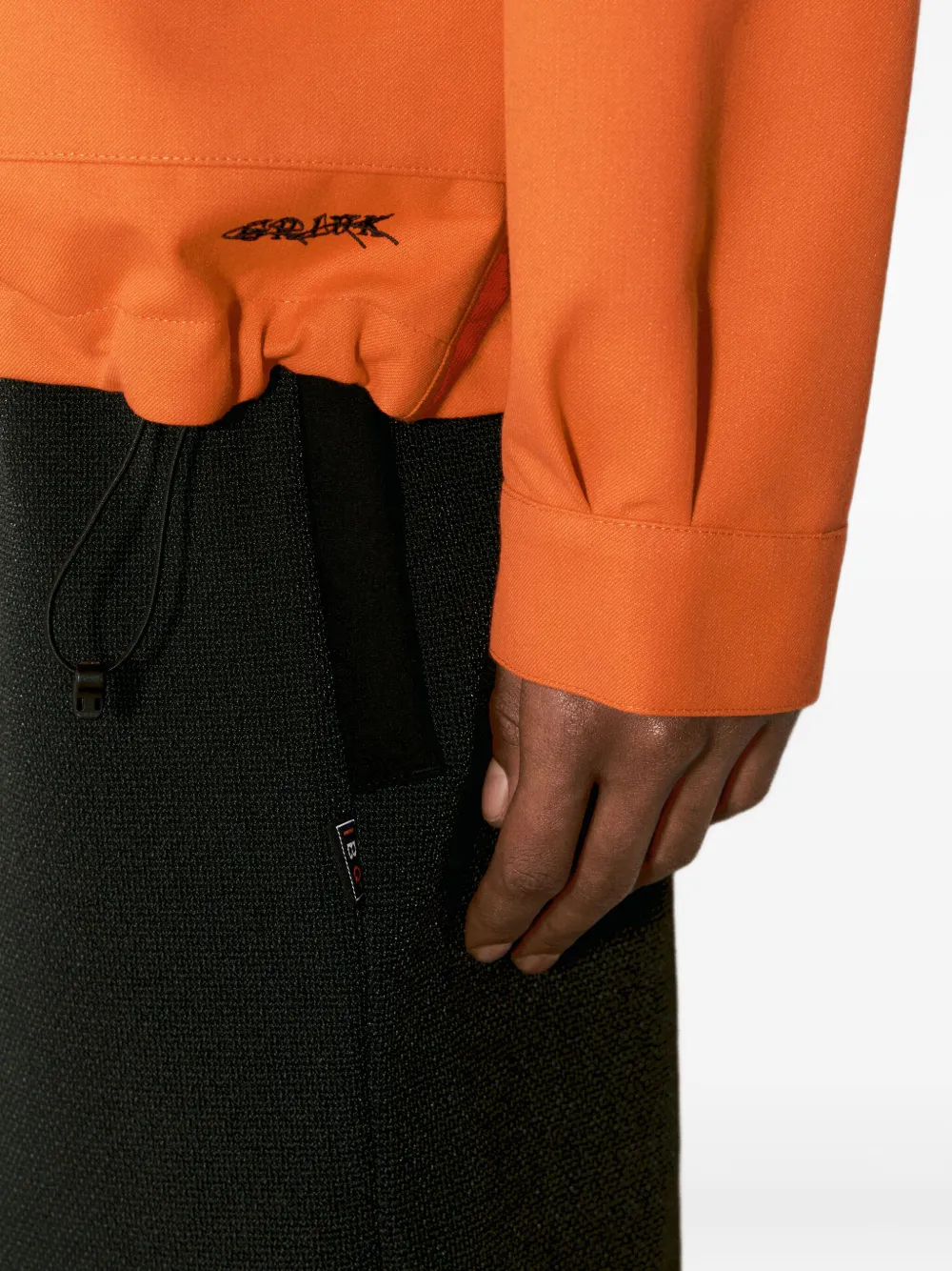 GR10K zip-fastening pocket jacket Oranje