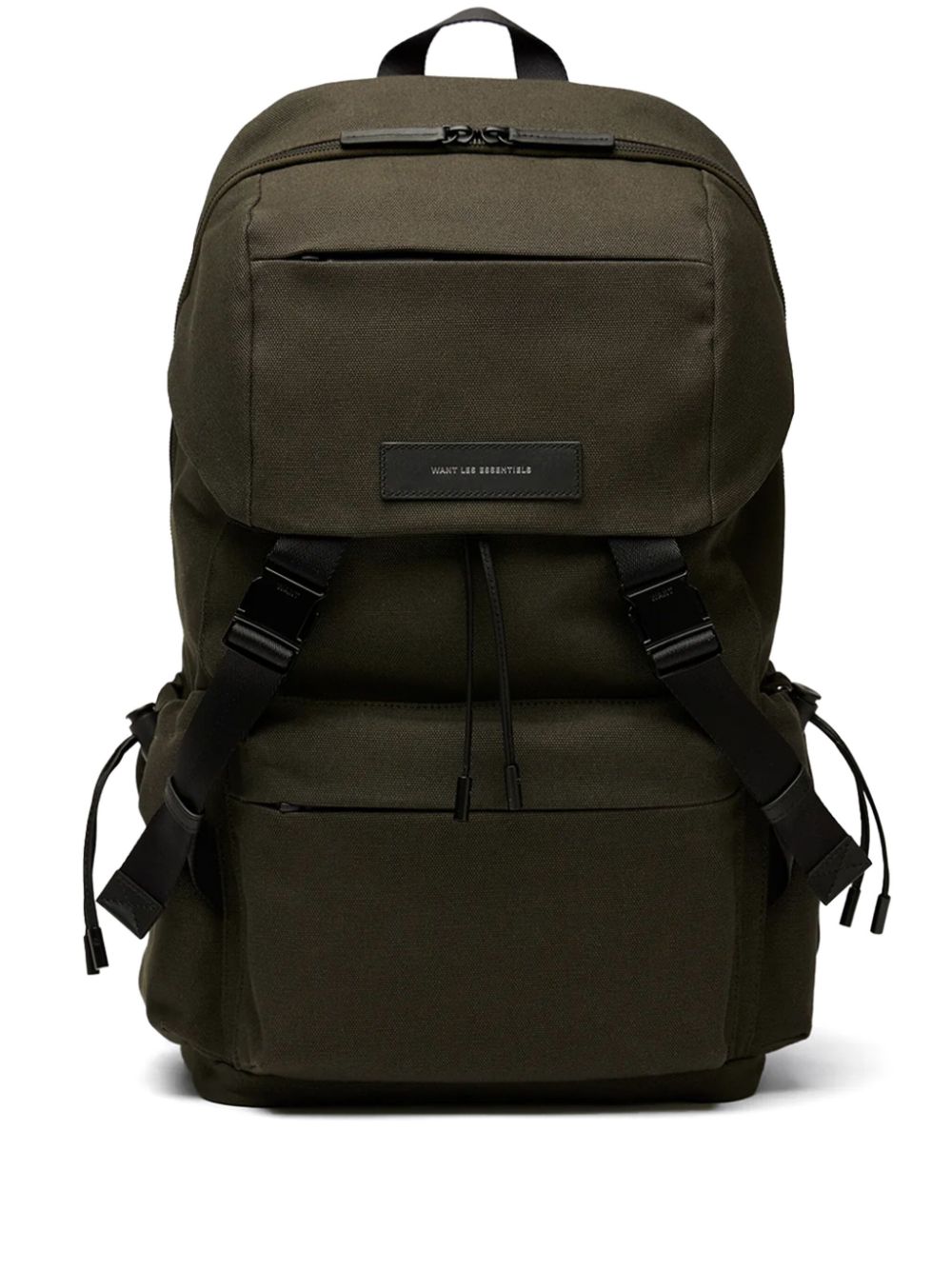 WANT Les Essentiels Bishop cotton canvas backpack - Verde
