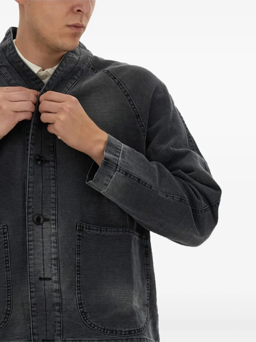 YMC ERKIN jack met zakken Grijs