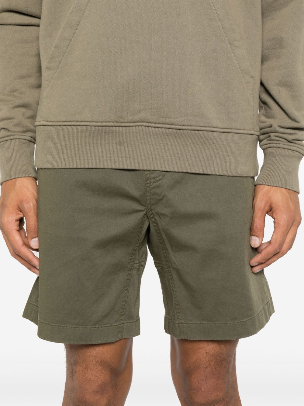 Woolrich Shorts met elastische tailleband Groen