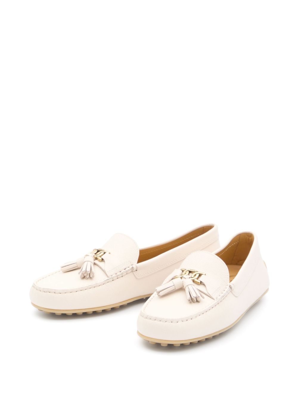 Tod's leather loafers - Beige