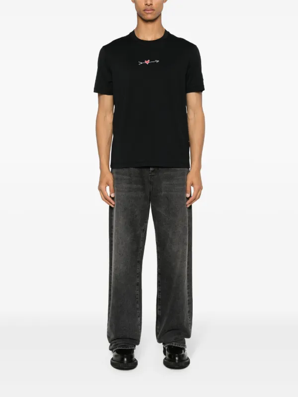 Neil Barrett Cupid Cotton T-Shirt | Black | FARFETCH UK