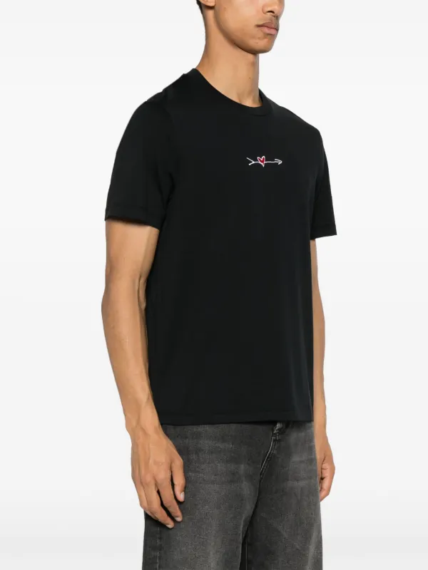 Neil Barrett Cupid Cotton T-Shirt | Black | FARFETCH UK