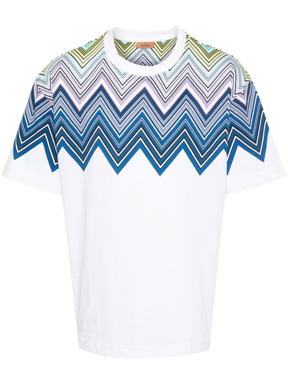 Missoni zigzag-print cotton T-shirt Wit