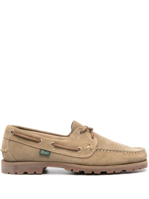 Paraboot Barth suede boat shoes