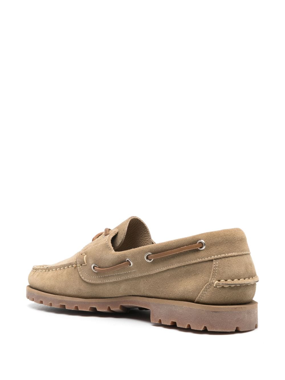 Shop Paraboot Barth Suede Boat Shoes In Neutrals