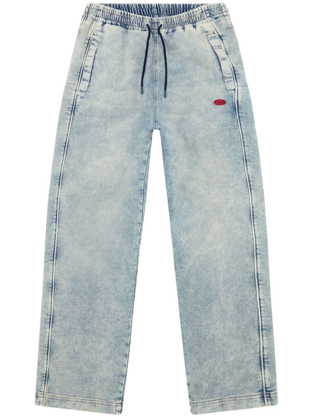 Diesel D-martians Bleached-effect Jeans In Blue