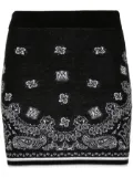 AMIRI bandana mini skirt - Black