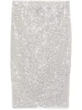 Casablanca sequinned midi skirt - Silver